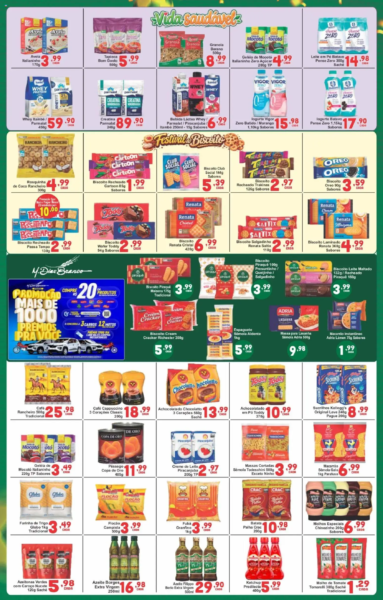 Rede Super Compras Folheto - válido de 13.04.2026 | Página: 2 | Produtos: Macarrão instantâneo, Rosquinha, Azeite, Biscoito recheado