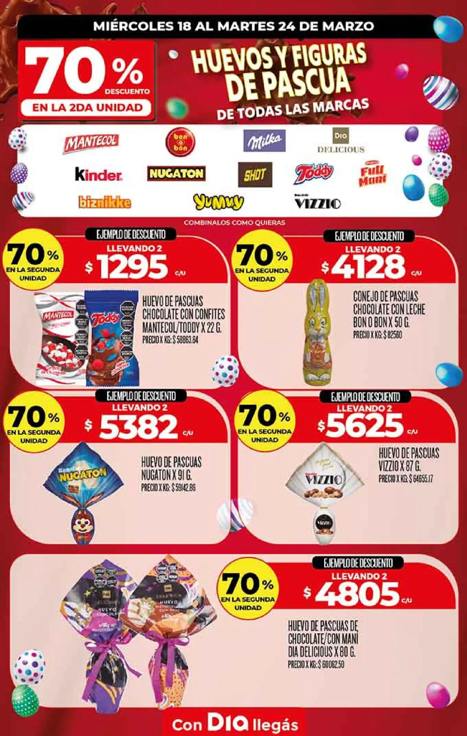 Supermercado DIA Ofertas │ válido desde el 18.03.2026 | Página: 7 | Productos: Mani, Huevo, Leche, Chocolate