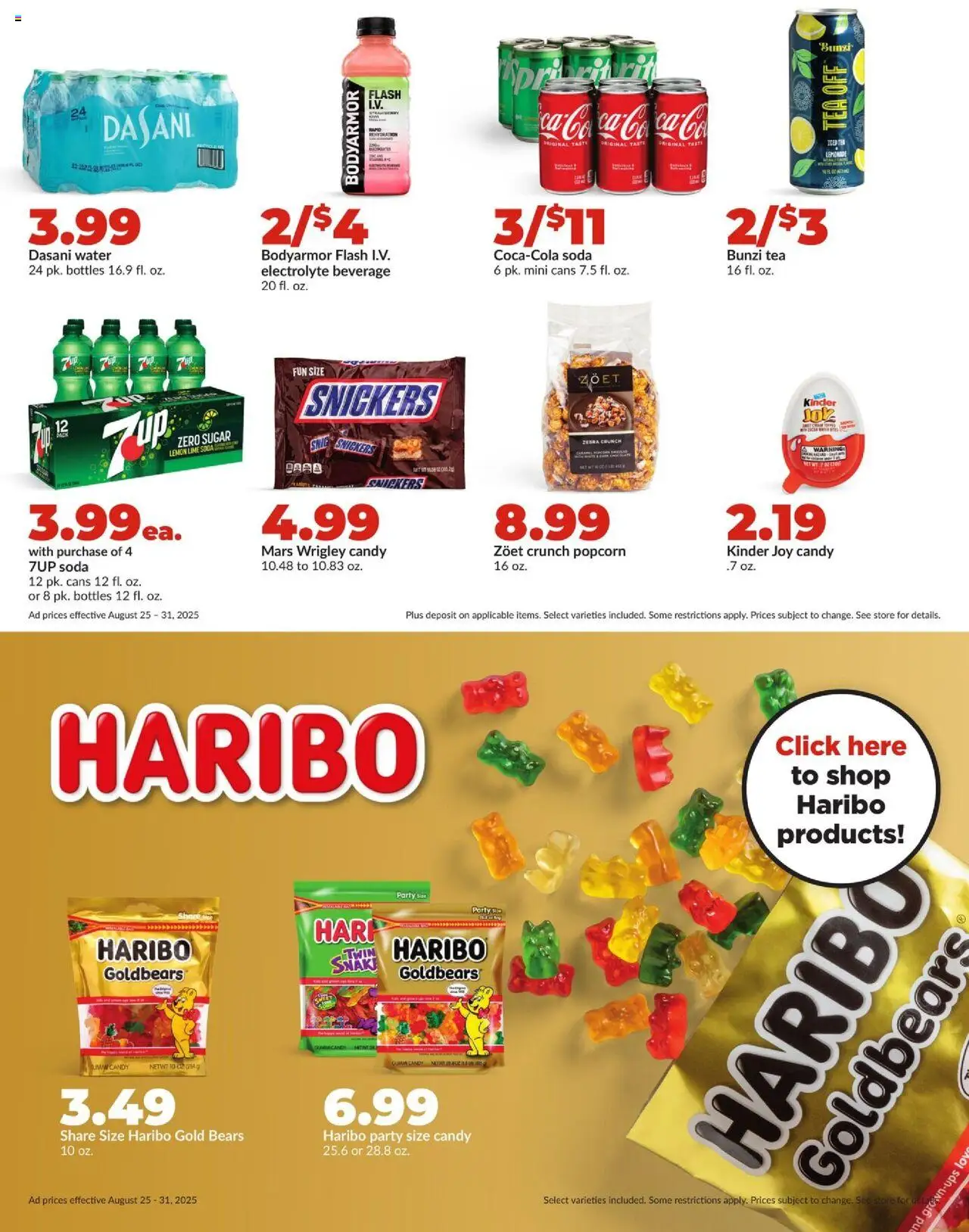 HyVee Weekly Ad - valid from 25.08.2025 | Page: 27 | Products: Tea, Water, Sugar, Lime