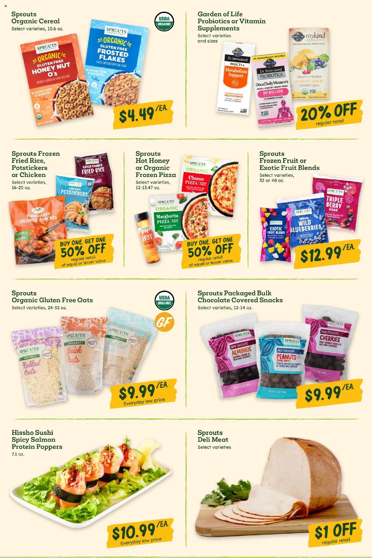 Sprouts Weekly Ad - valid from 14.01.2026 | Page: 5 | Products: Probiotics, Sugar, Lemon, Raspberry