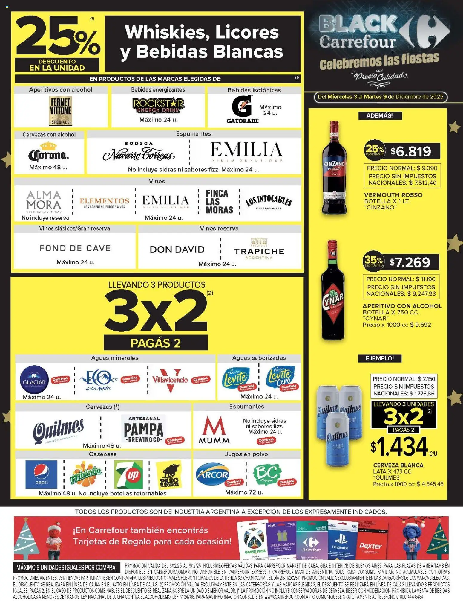 Carrefour Market catálogo │ válido desde el 03.12.2025 | Página: 13 | Productos: Teléfono, Botella, Polvo, Fernet
