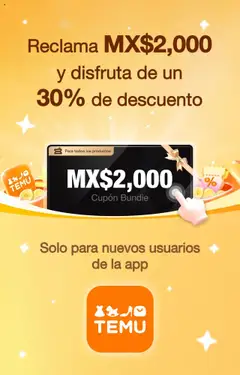 Vista previa de Temu, nuevo folleto de la tienda, válido en México a partir del 02.07.2025
