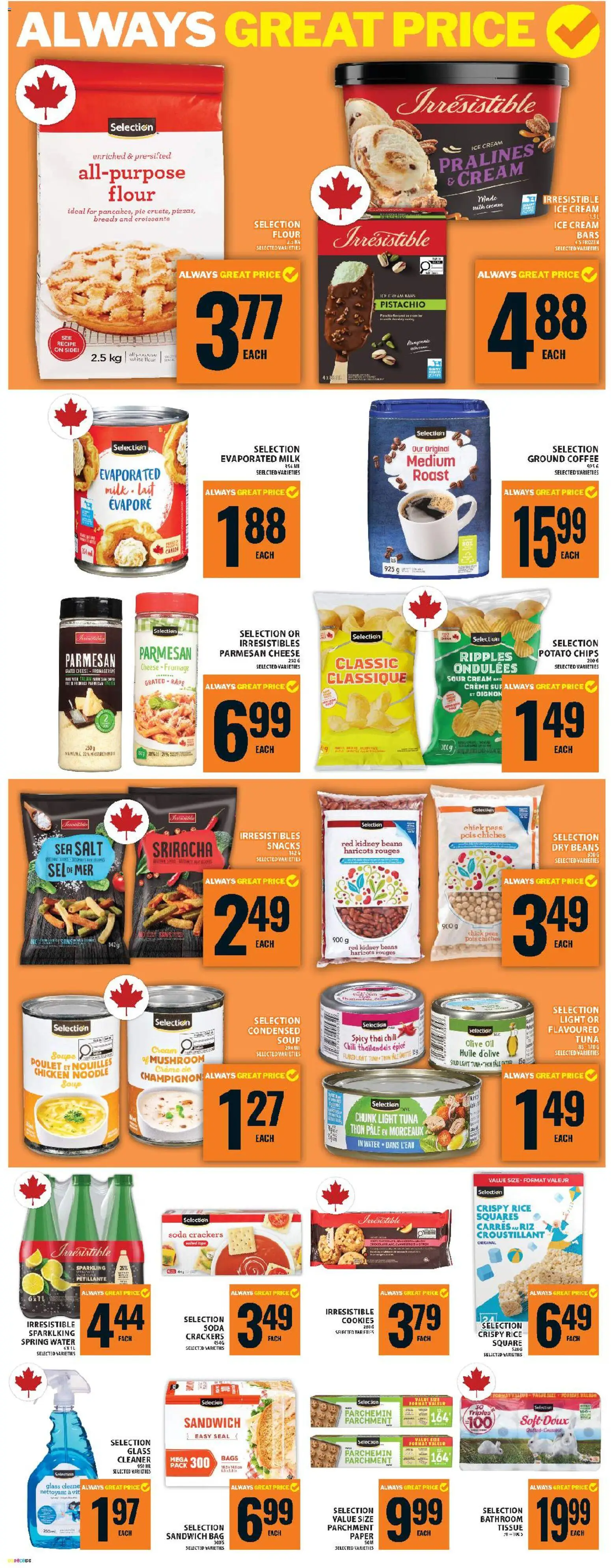 Food Basics flyer valid from 12.03.2026 | Page: 10 | Products: Rice, Sour cream, Bag, Cheese
