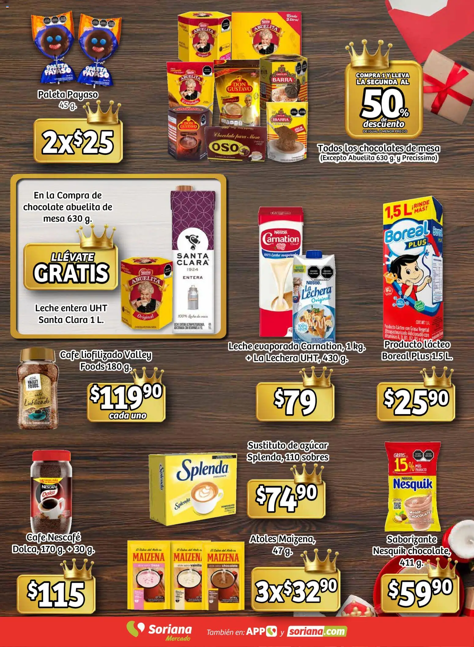 Nuevas ofertas de Soriana válidas en toda la República Mexicana desde el 02.01.2026. ¡Encuentra las mejores ofertas en Soriana - La ilusión de los Reyes Magos Mercado Nacional! | Página: 5 | Productos: Azúcar, Paleta, Café, Vitaminas