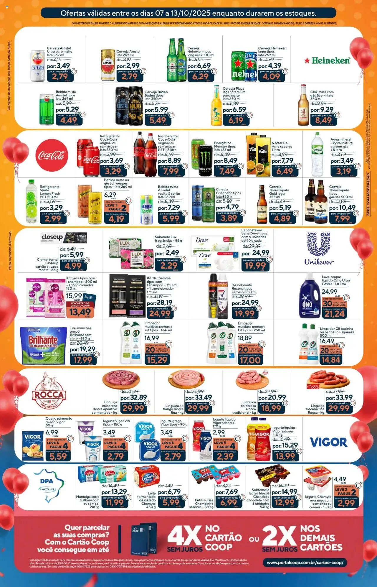 Coop Folheto - válido de 07.10.2025 | Página: 6 | Produtos: Leite, Cereais, Bebida, Açúcar