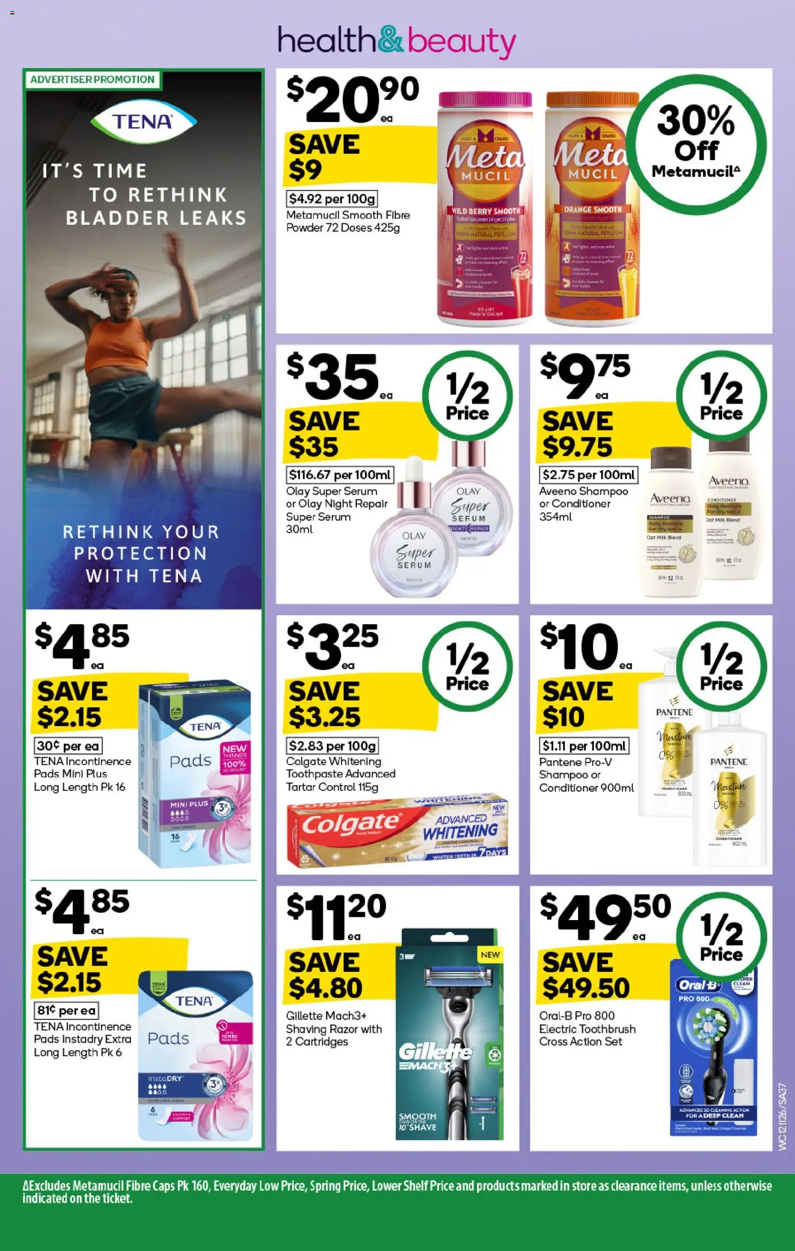Woolworths catalogue - valid from 12.11.2025 | Page: 37 | Products: Shampoo, Toothpaste, Razor, Electric toothbrush