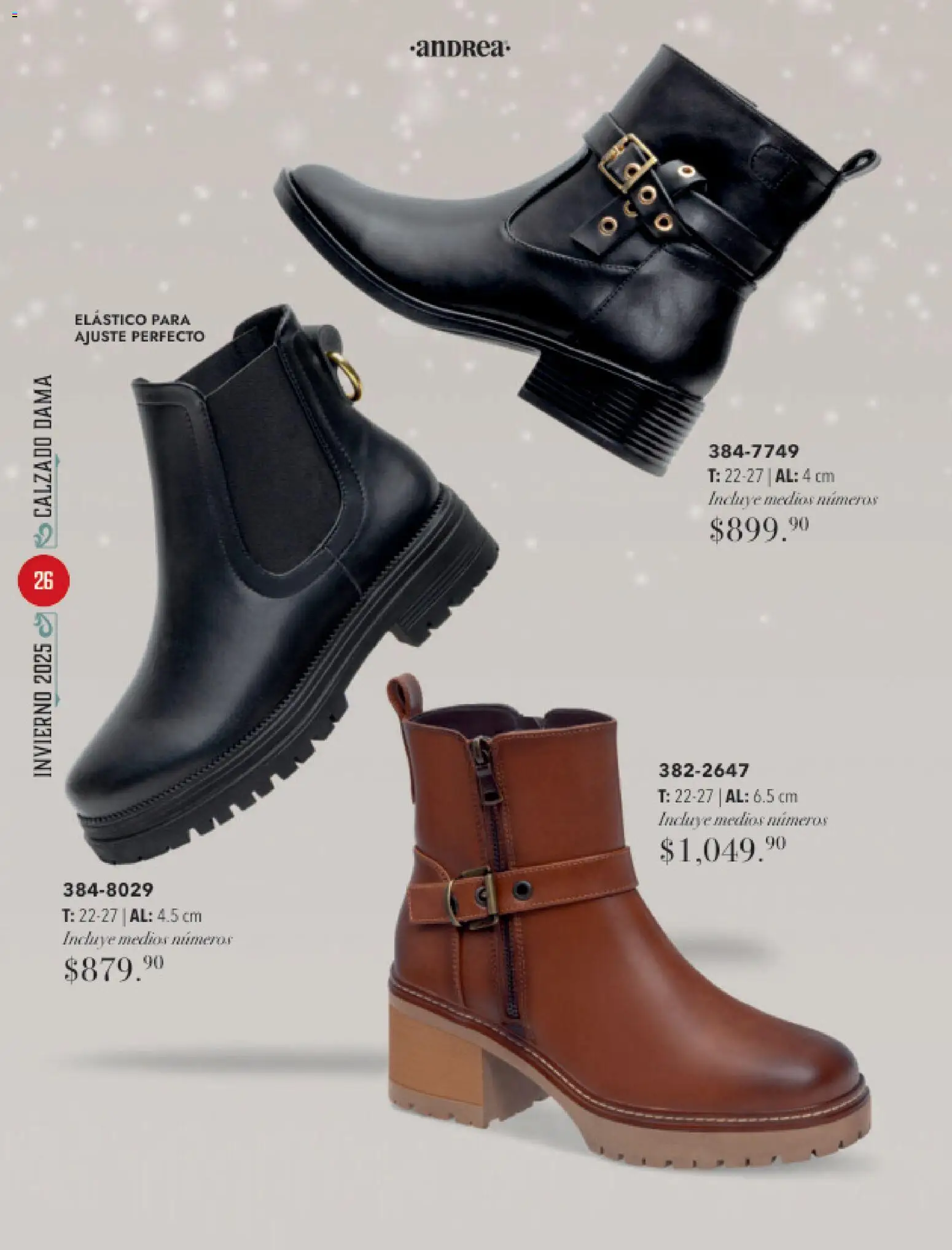 Nuevas ofertas de Andrea válidas en toda la República Mexicana desde el 26.11.2025. ¡Encuentra las mejores ofertas en Andrea catálogo Invierno! | Página: 26