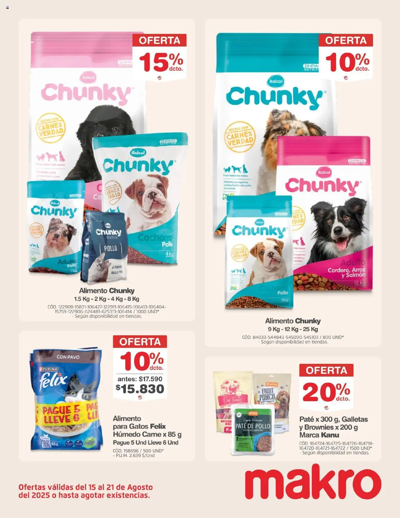 Makro revista - valida desde el 15.08.2025 | Página: 7 | Productos: Arroz, Pollo, Galletas, Paté