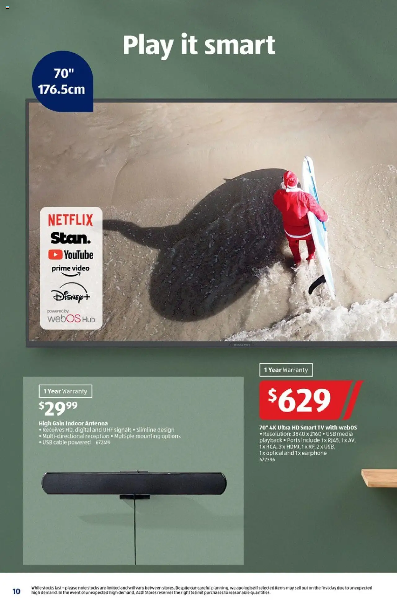 Aldi catalogue - valid from 08.10.2025 | Page: 10 | Products: Digital, Cable, Usb, Smart tv