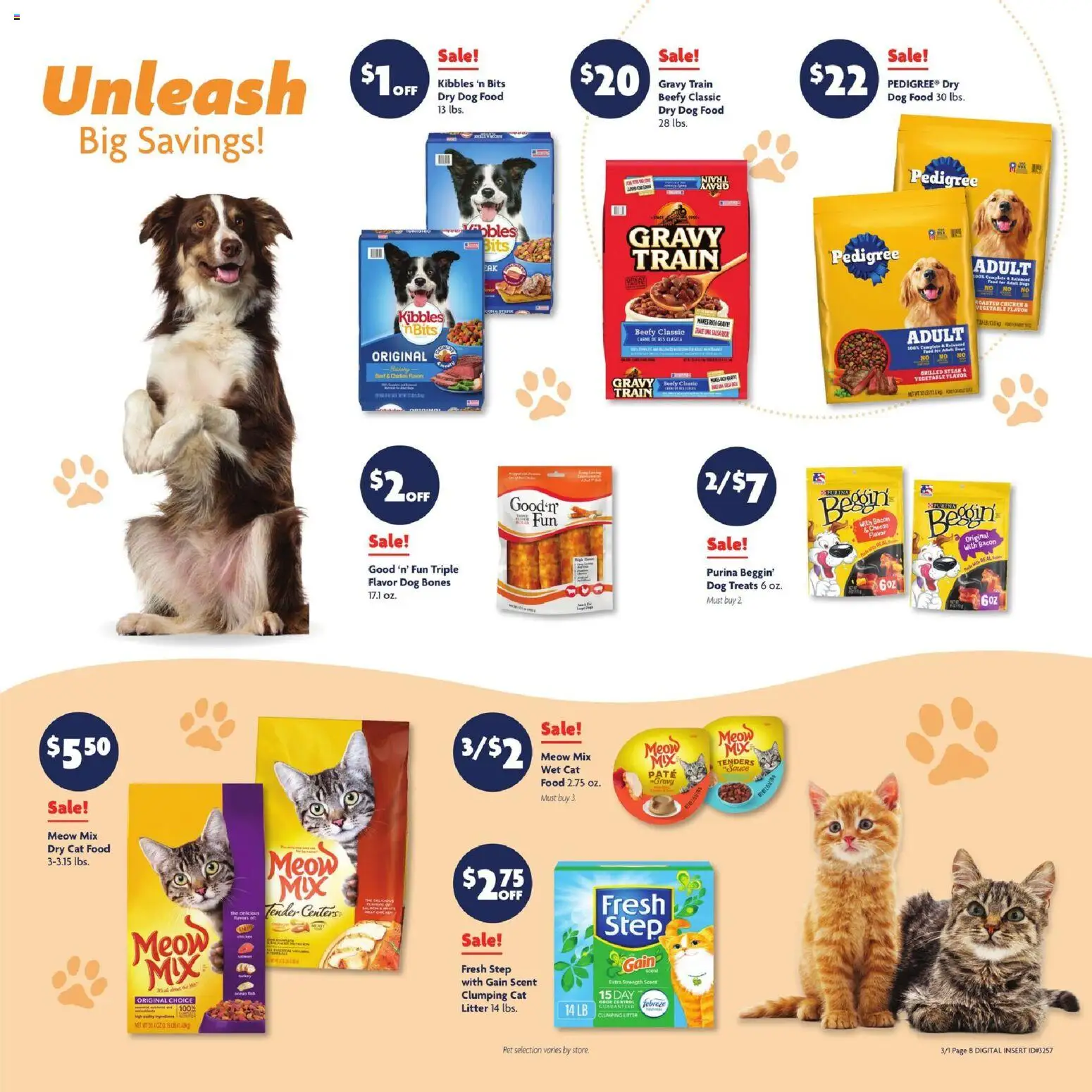 Family Dollar Current Ad - TX - valid from 01.03.2026 | Page: 13 | Products: Dog Treats, Dog Food, Cat Food, Beet