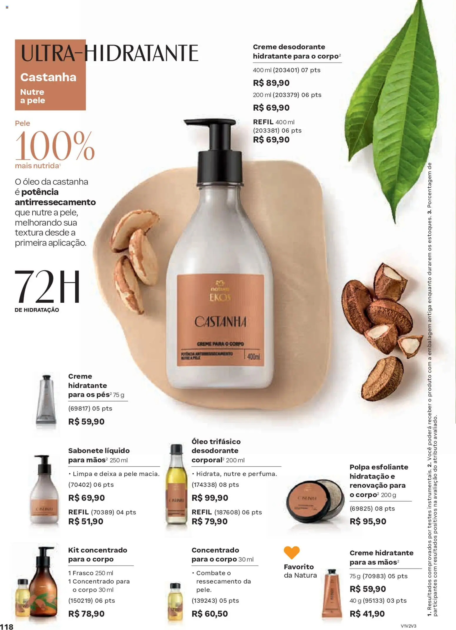 Natura Folheto - válido de 13.01.2026 | Página: 118 | Produtos: Desodorante, Creme, Sabonete, Sabonete líquido