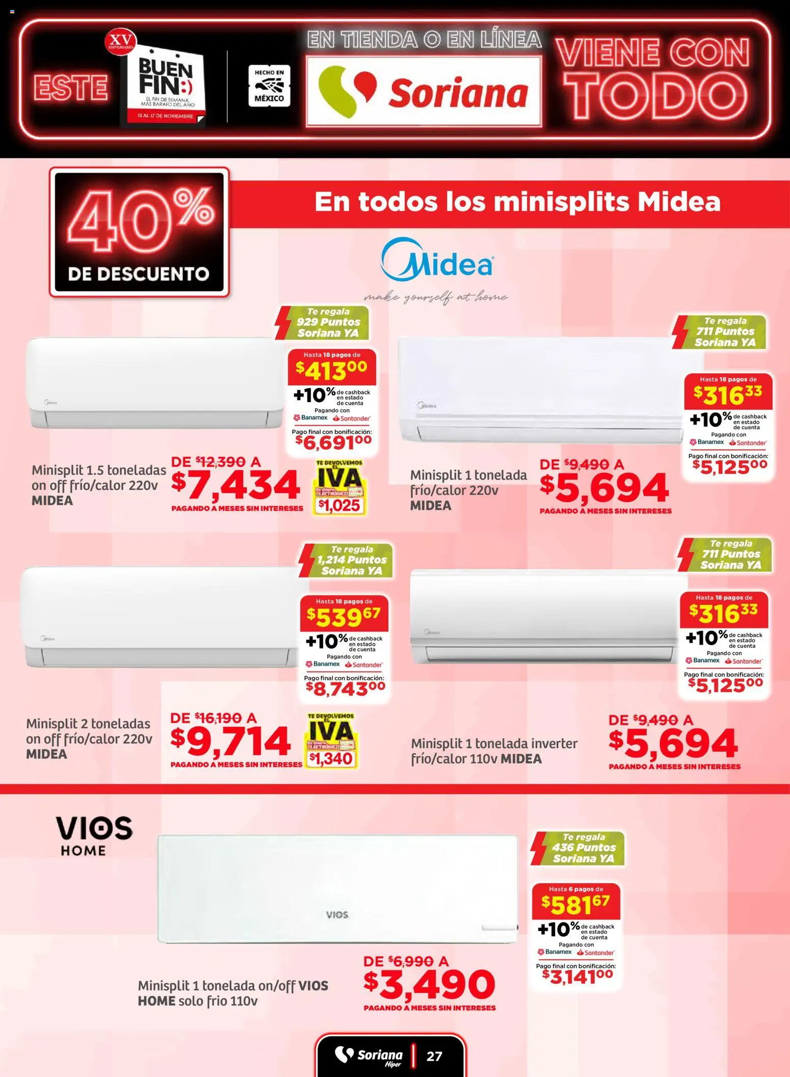 Nuevas ofertas de Soriana válidas en toda la República Mexicana desde el 13.11.2025. ¡Encuentra las mejores ofertas en Soriana Buen Fin ! | Página: 27 | Productos: Té