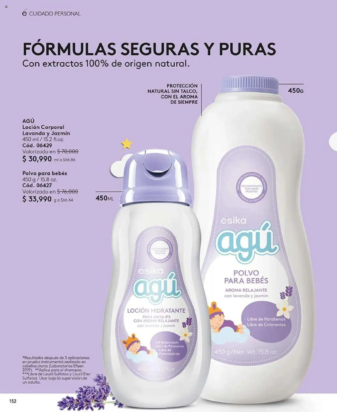 Ésika revista - valida desde el 29.07.2025 | Página: 152 | Productos: Shampoo, Loción, Polvo