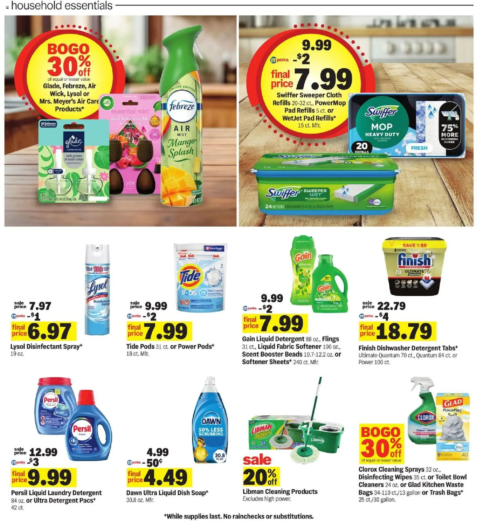 Meijer Weekly Ad - MI - valid from 18.03.2026 | Page: 25 | Products: Fabric softener, Detergent, Water, Greens