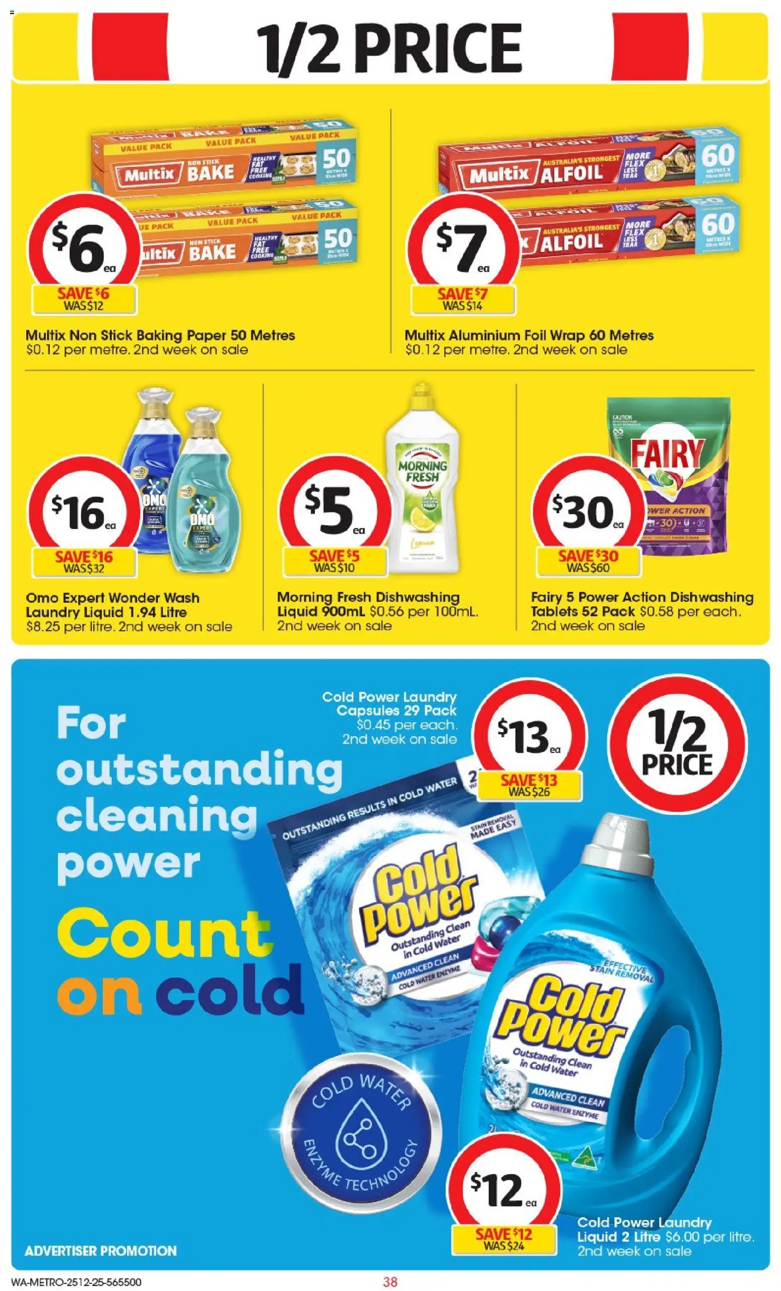 Coles catalogue - valid from 25.12.2025 | Page: 39 | Products: Aluminium foil, Water, Laundry, Tablets