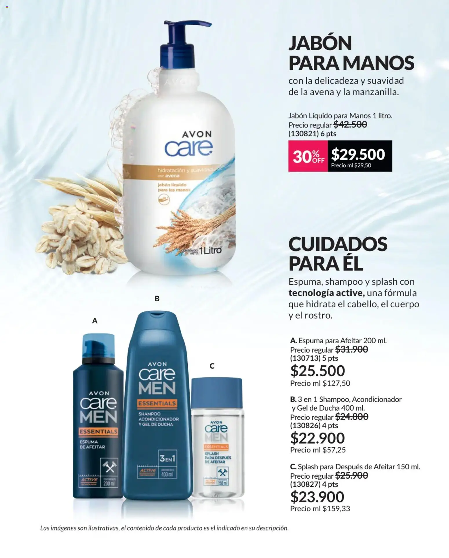 Avon revista - valida desde el 01.02.2026 | Página: 145 | Productos: Espuma, Espuma de afeitar, Jabón, Gel de ducha