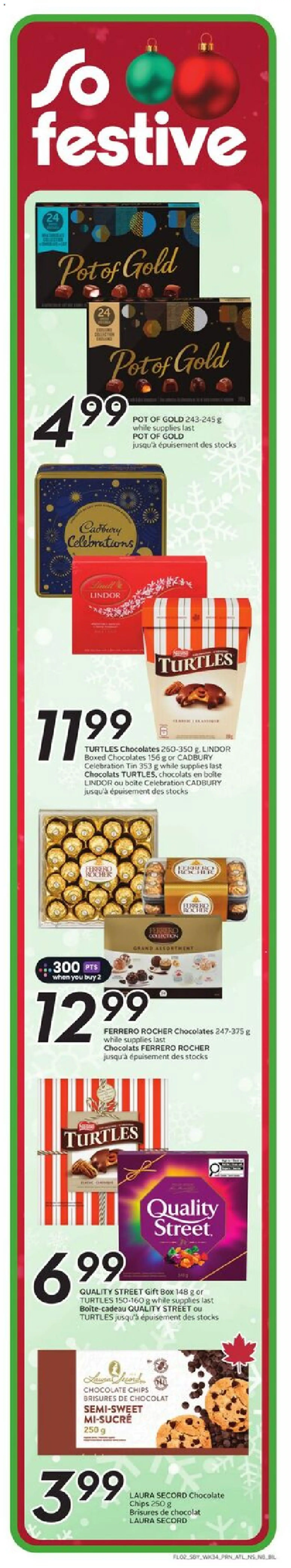 Sobeys flyer valid from 18.12.2025 | Page: 3 | Products: Chips, Box, Chocolate