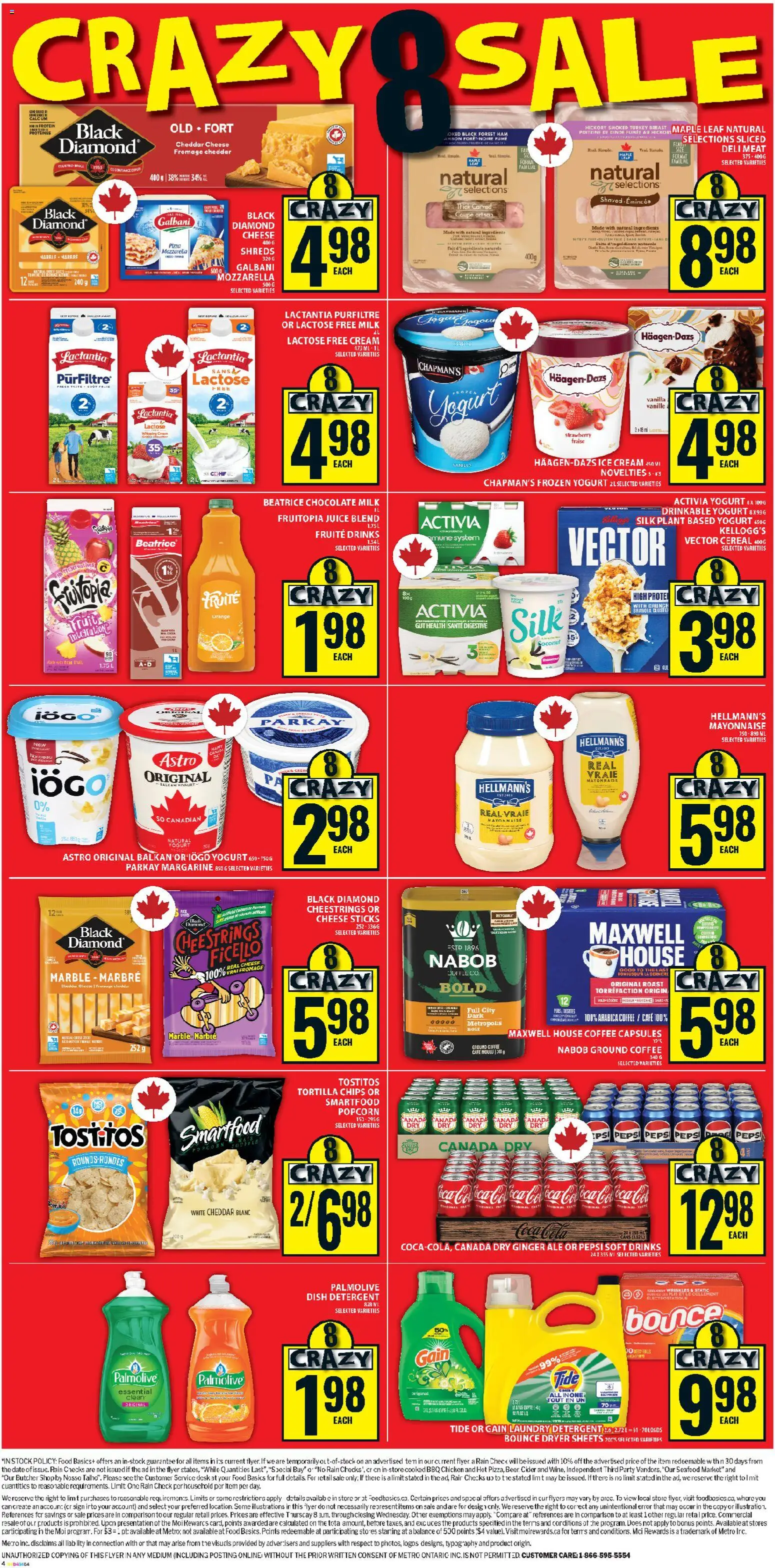 Food Basics flyer valid from 30.10.2025 | Page: 3 | Products: Chips, Detergent, Juice, Chicken