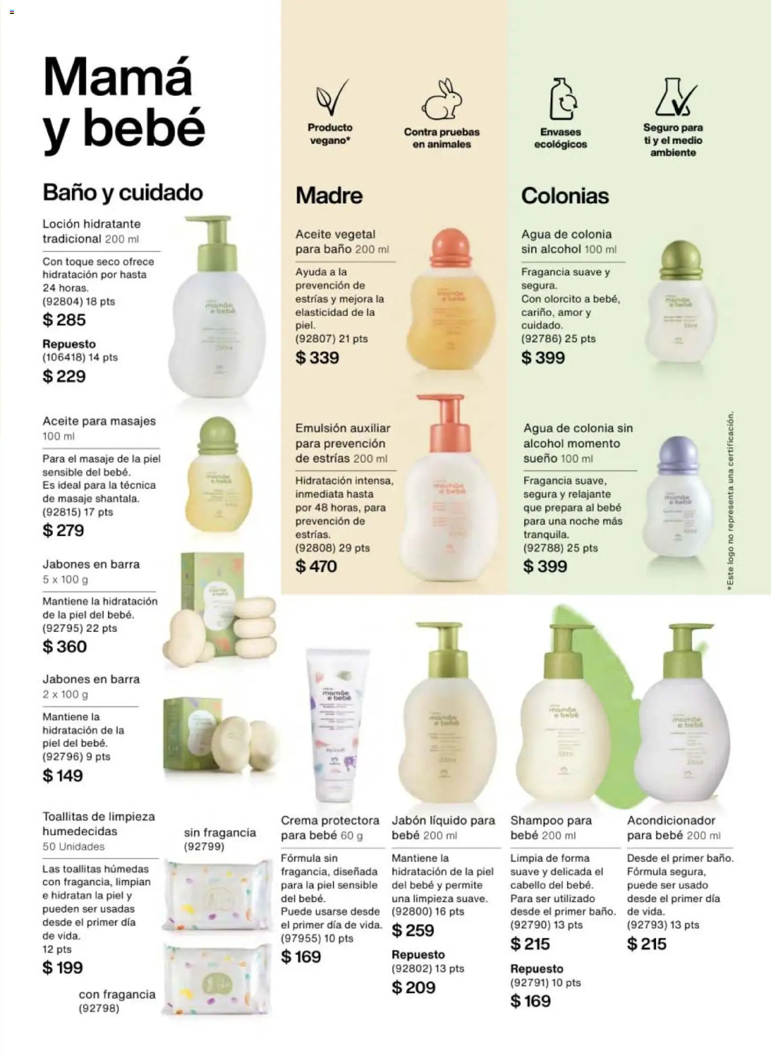 Nuevas ofertas de Natura válidas en toda la República Mexicana desde el 30.01.2026. ¡Encuentra las mejores ofertas en Natura campaña 3 2026! | Página: 155 | Productos: Crema, Toallitas húmedas, Loción, Fragancia