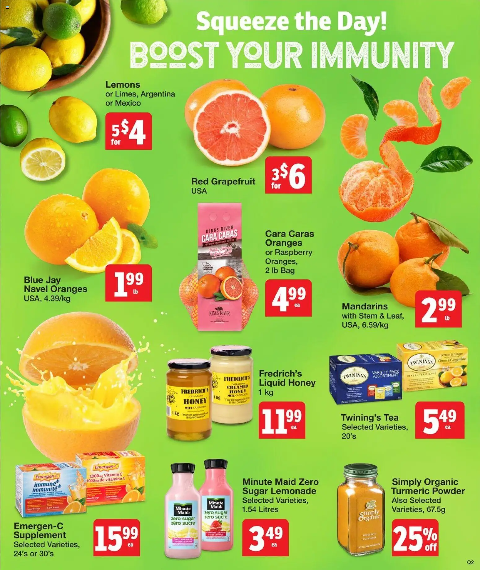 Quality Foods flyer valid from 22.01.2026 | Page: 3 | Products: Tea, Bag, Powder, Oranges
