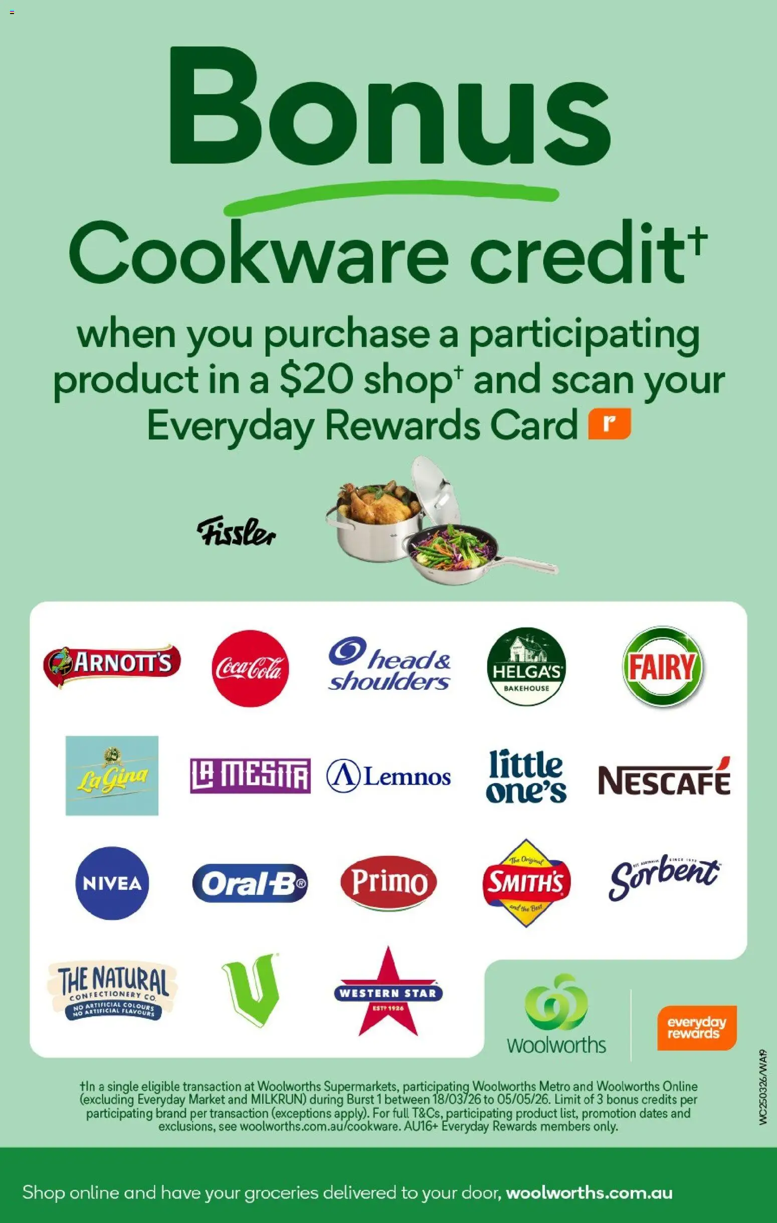 Woolworths catalogue - valid from 25.03.2026 | Page: 19 | Products: Cookware, Coca Cola, Nescafe