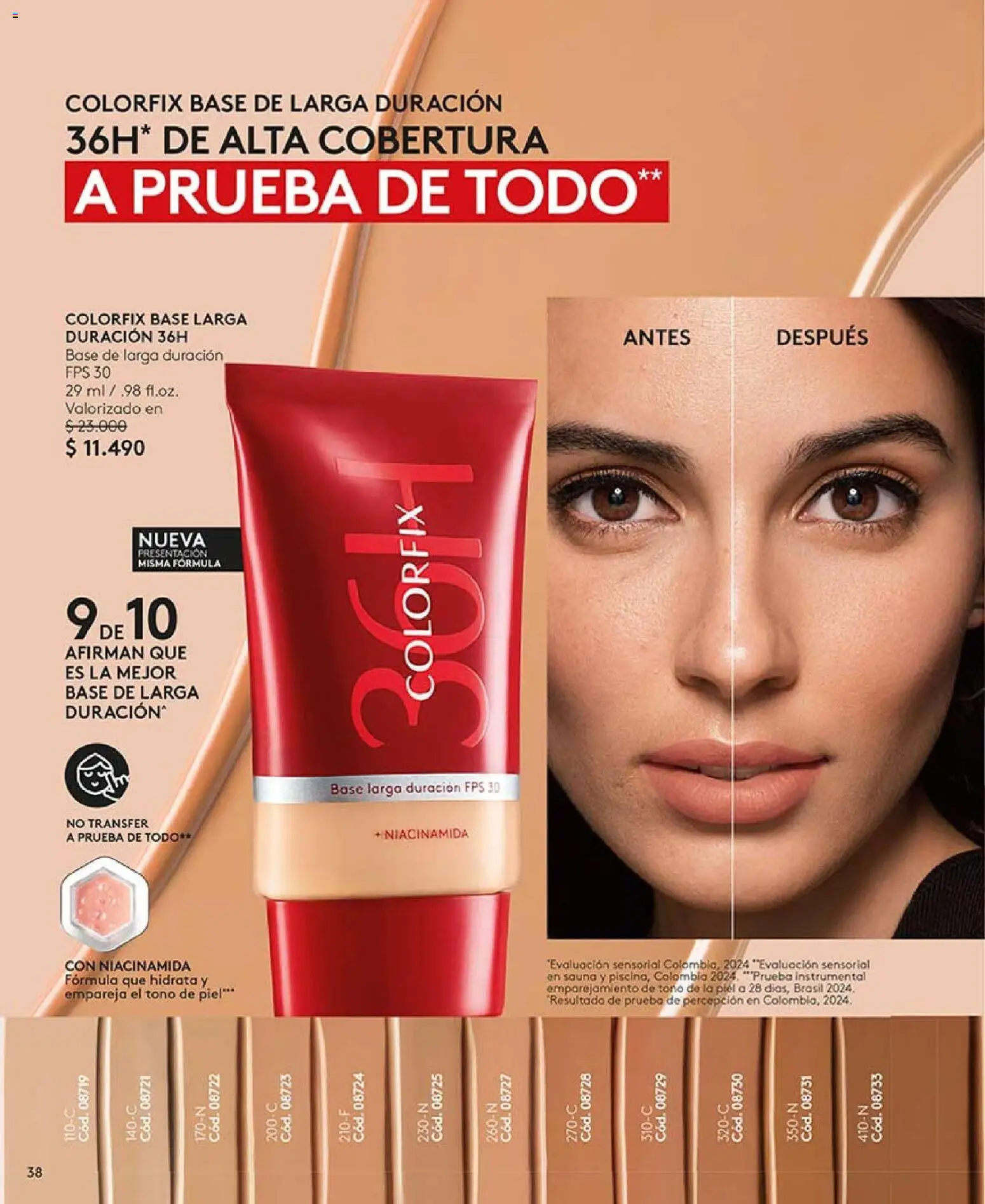 Catálogo Ésika Campaña 18 │ válido desde el 01.12.2025 | Página: 38 | Productos: Base