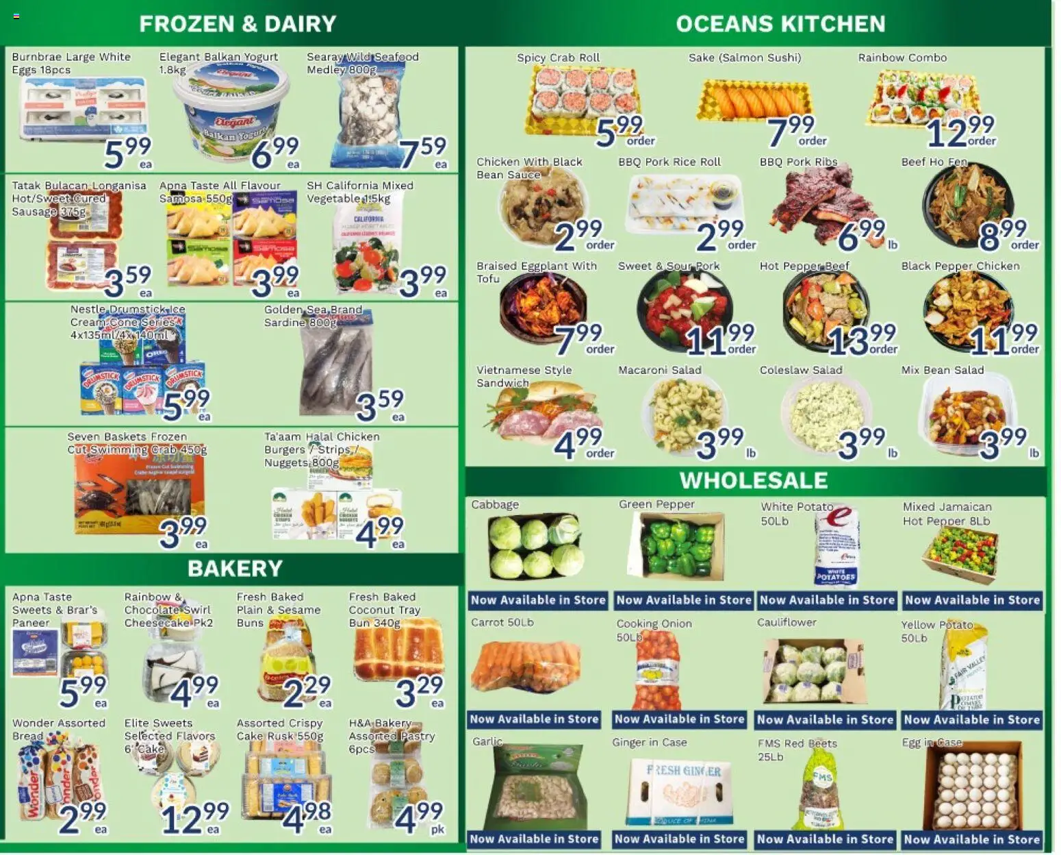 Oceans flyer valid from 13.03.2026 | Page: 4 | Products: Beef, Carrot, Chicken, Pork