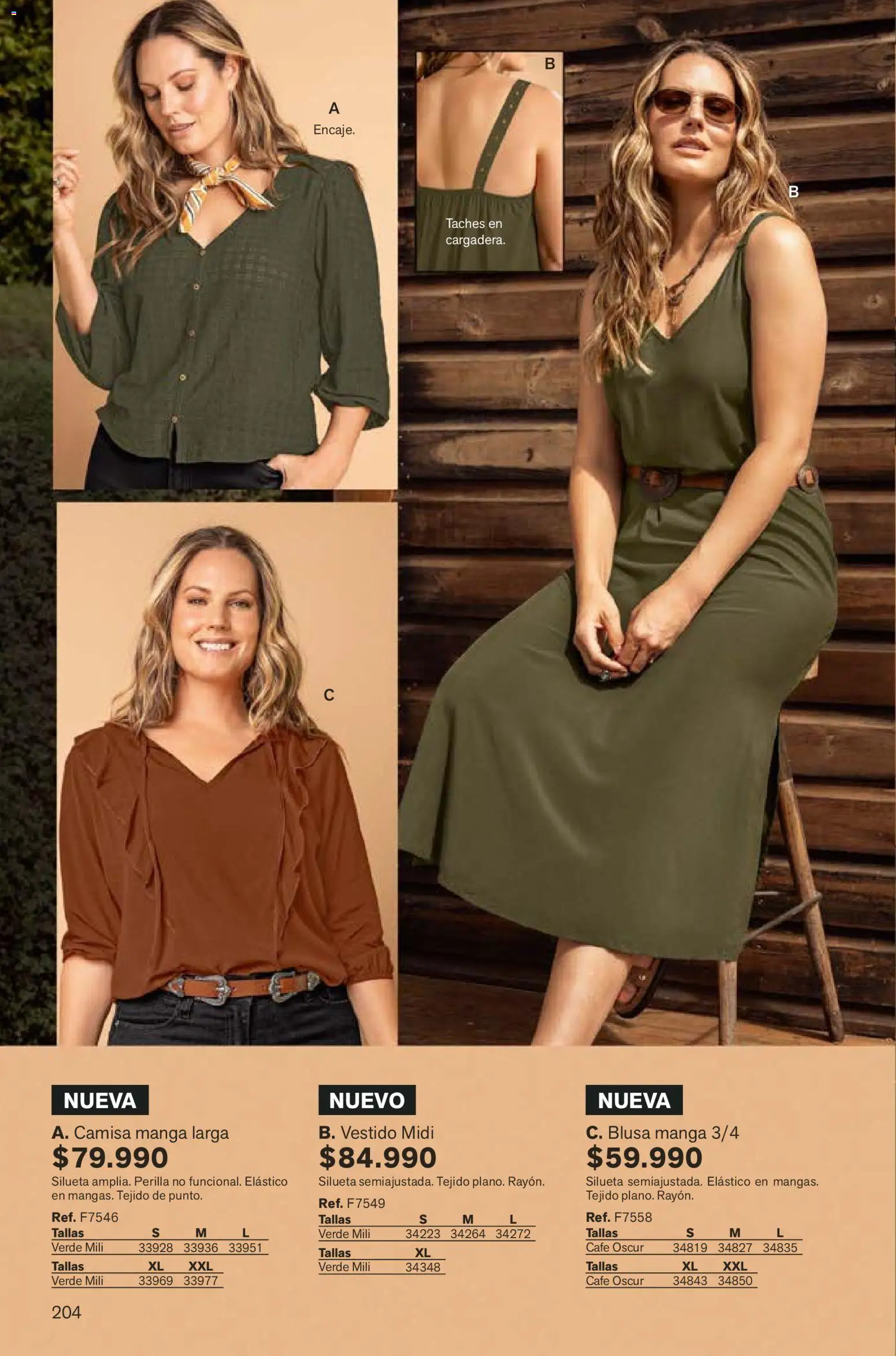 Leonisa revista - valida desde el 07.12.2025 | Página: 204 | Productos: Vestido, Camisa, Blusa, Café