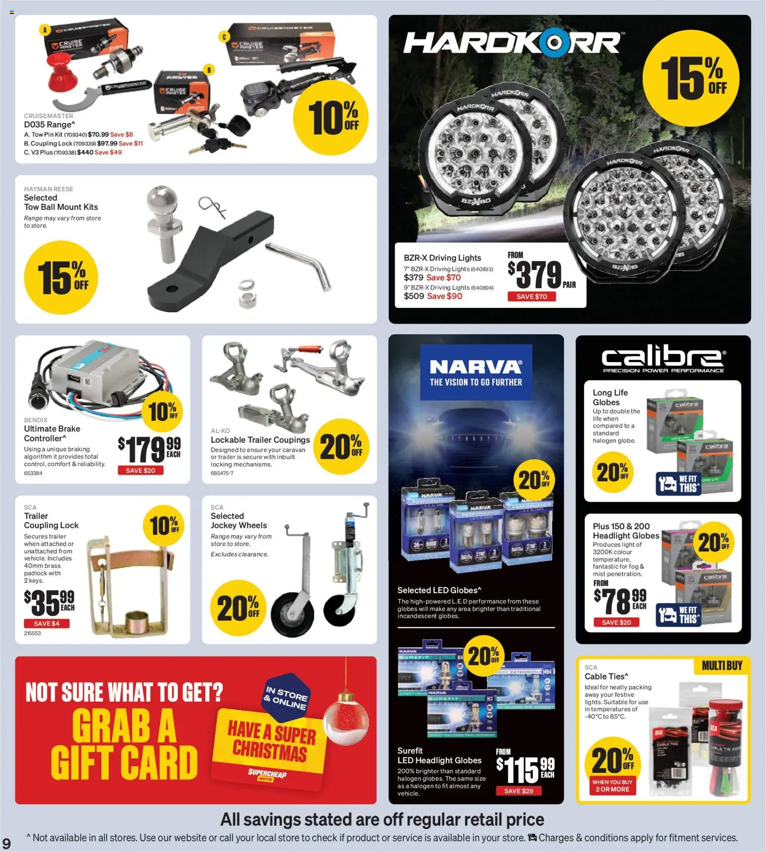 Supercheap Auto catalogue - valid from 15.12.2025 | Page: 9 | Products: Light, Kits, Cable