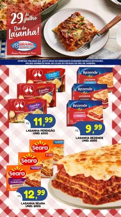 Bramil Supermercados - Ofertas Dia da Lasanha - Pré-Visualização do folheto da loja Bramil Supermercados, válido de 29.07.2025