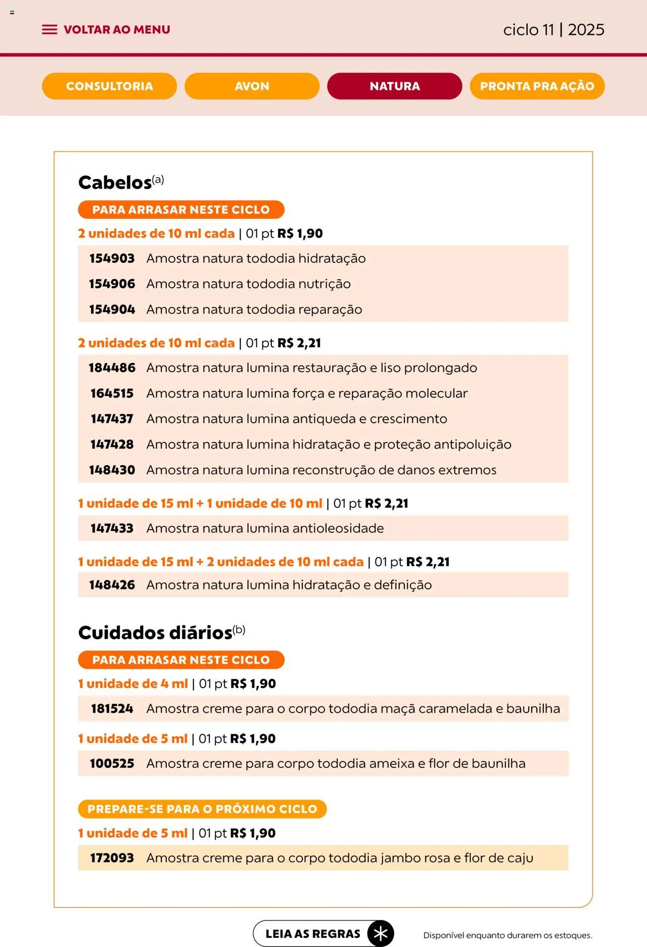 Avon Folheto - válido de 16.06.2025 | Página: 66 | Produtos: Caju, Creme, Ameixa