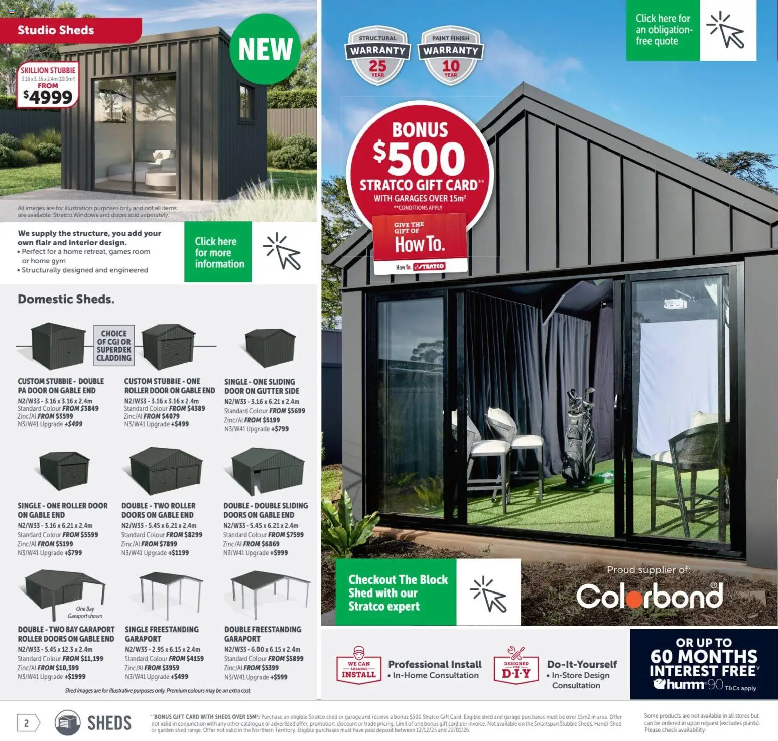 Stratco catalogue - valid from 12.12.2025 | Page: 2 | Products: Door, Shed, Domestic