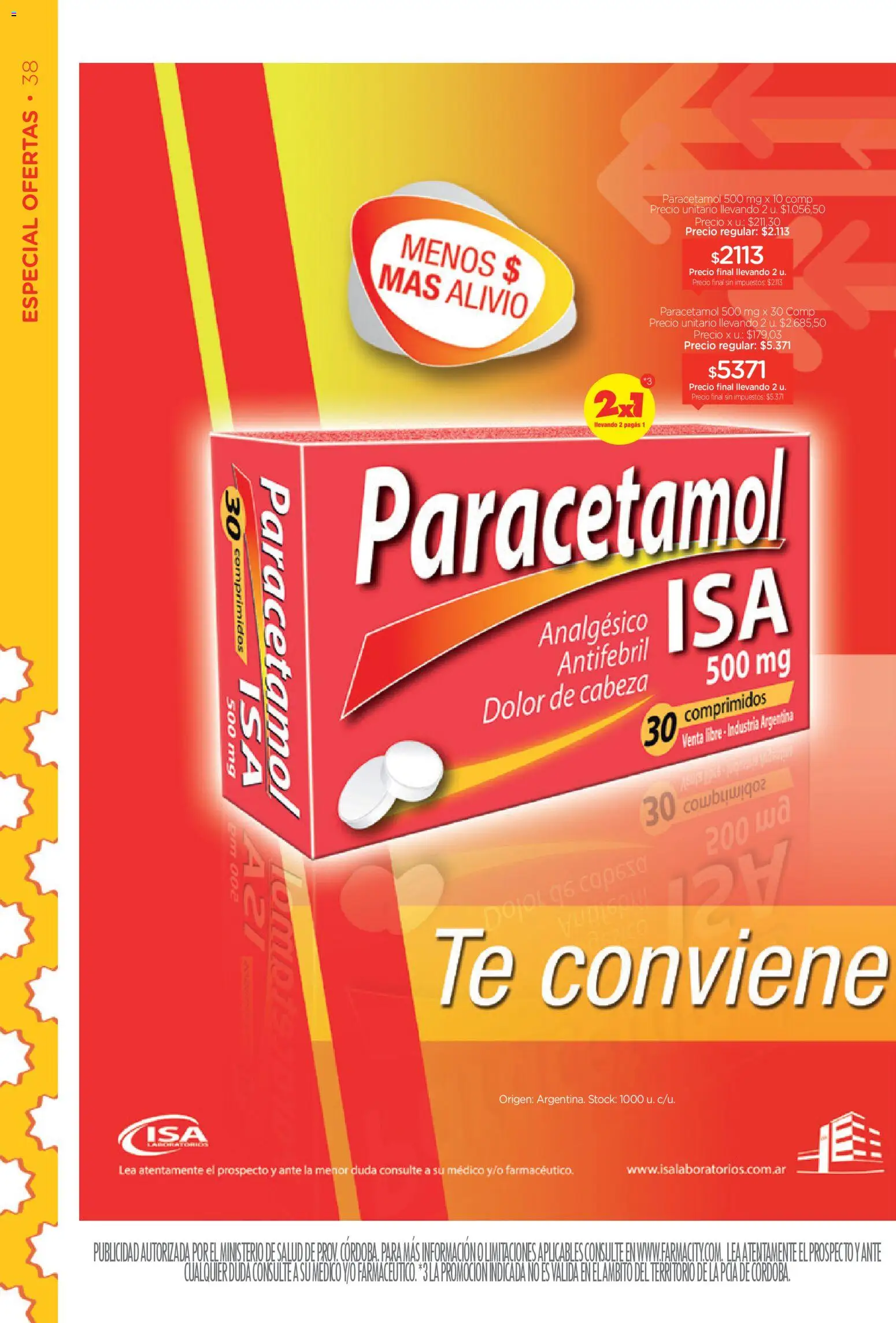 Farmacity catálogo │ válido desde el 03.03.2026 | Página: 38 | Productos: Té, Analgésico
