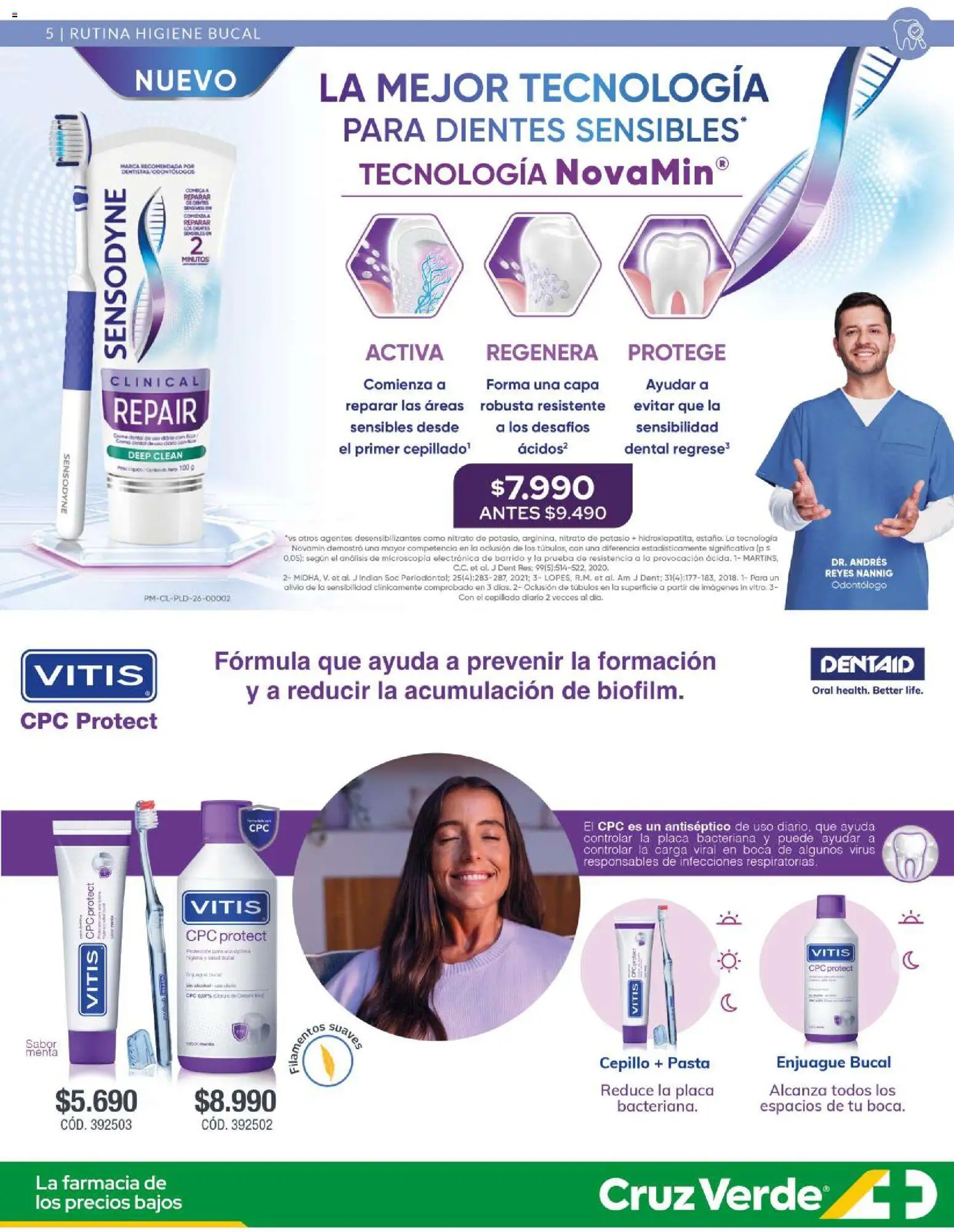 Cruz Verde - Bucal Pro │ válido desde el 01.03.2026 | Página: 5 | Productos: Cepillo, Enjuague bucal, Pasta