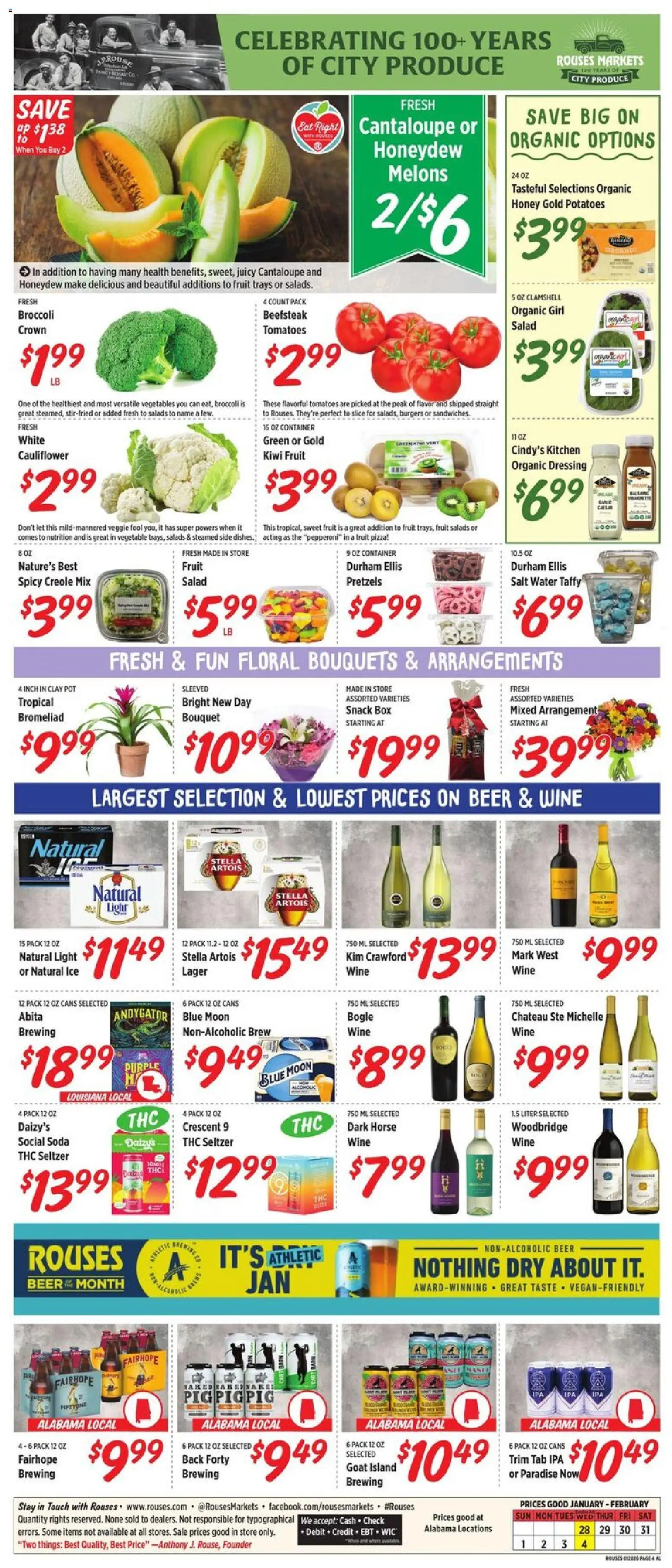 Rouses Weekly Ad - AL - valid from 28.01.2026 | Page: 8 | Products: Pizza, Salad, Water, Salt