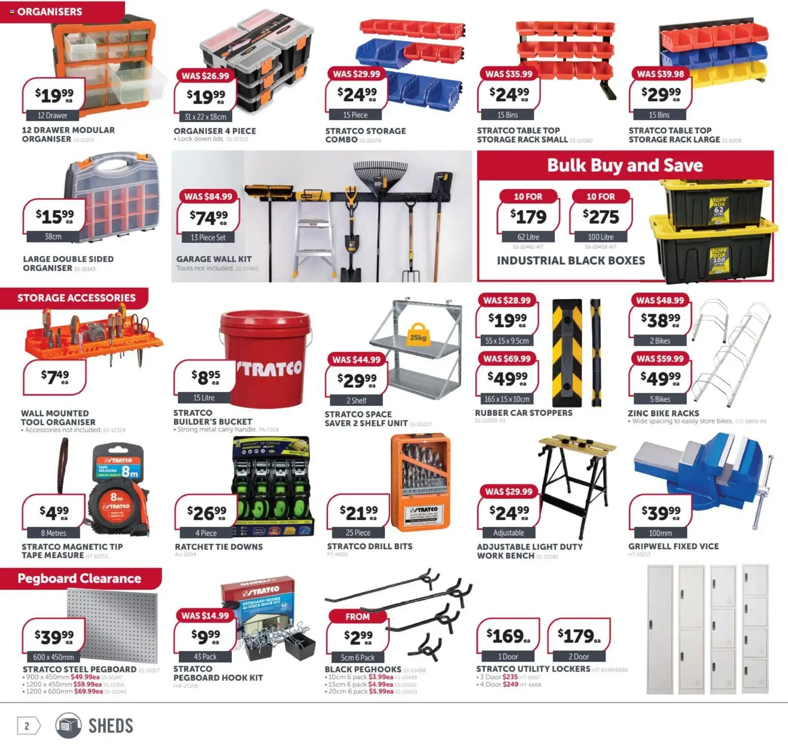 Stratco catalogue - valid from 17.04.2026 | Page: 2 | Products: Bucket, Shelf, Door, Zinc