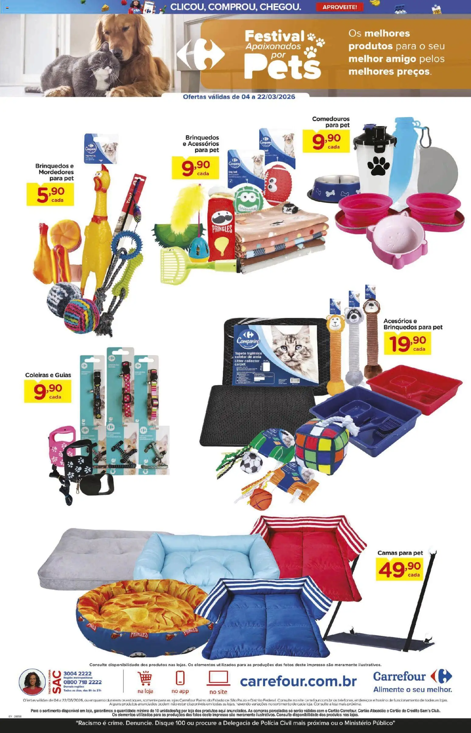 Carrefour Bairro Folheto - válido de 04.03.2026 | Página: 6 | Produtos: Areia, Tapete, Tapete higiênico