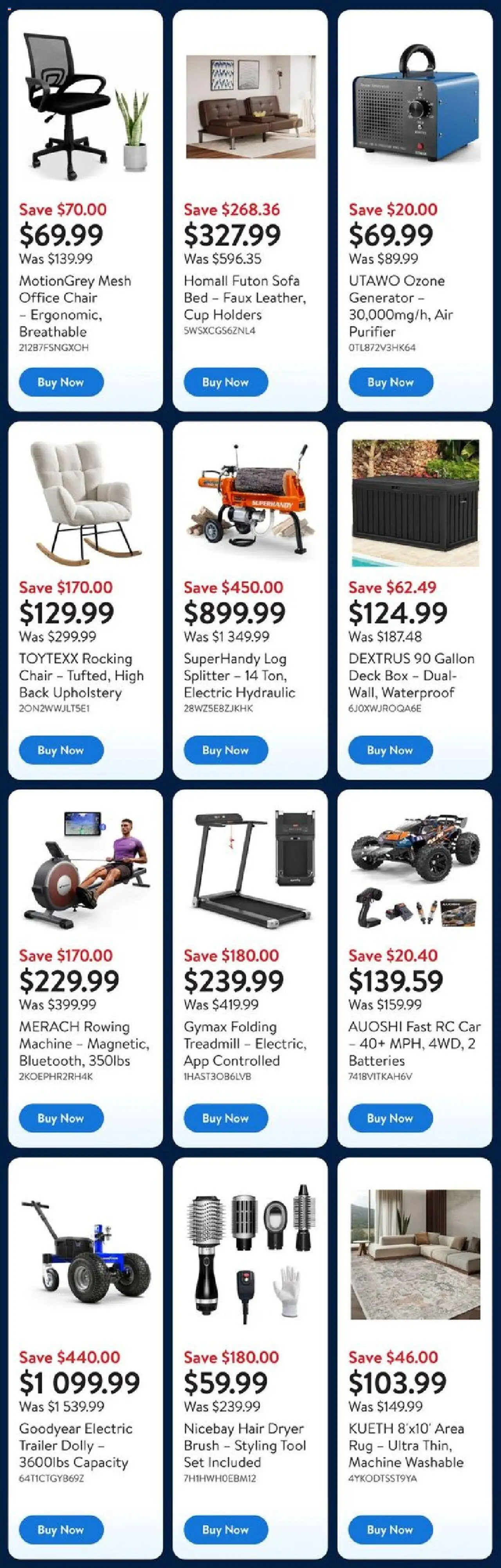 Walmart flyer valid from 02.10.2025 | Page: 12 | Products: Brush, Bed, Sofa, Box