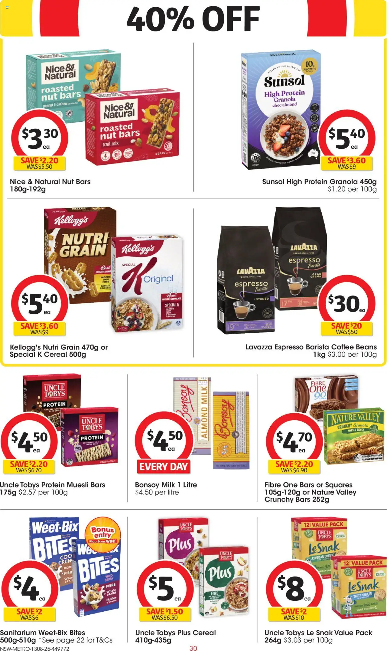 Coles catalogue - valid from 13.08.2025 | Page: 30 | Products: Granola, Oats, Cereal, Iron