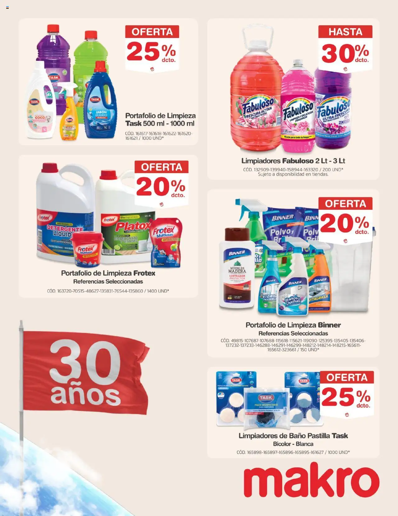 Makro revista - valida desde el 19.09.2025 | Página: 36 | Productos: Pasta, Lustrador, Coco, Desinfectante