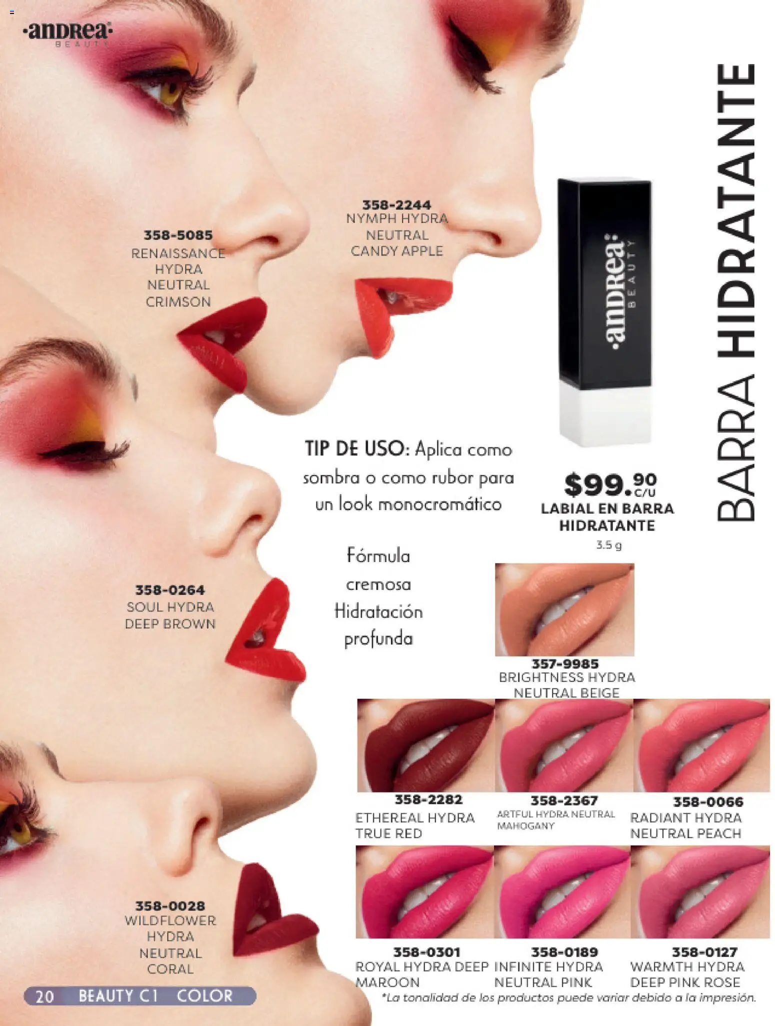 Nuevas ofertas de Andrea válidas en toda la República Mexicana desde el 25.01.2026. ¡Encuentra las mejores ofertas en Andrea catálogo Beauty! | Página: 20 | Productos: Sombra, Barra, Rubor