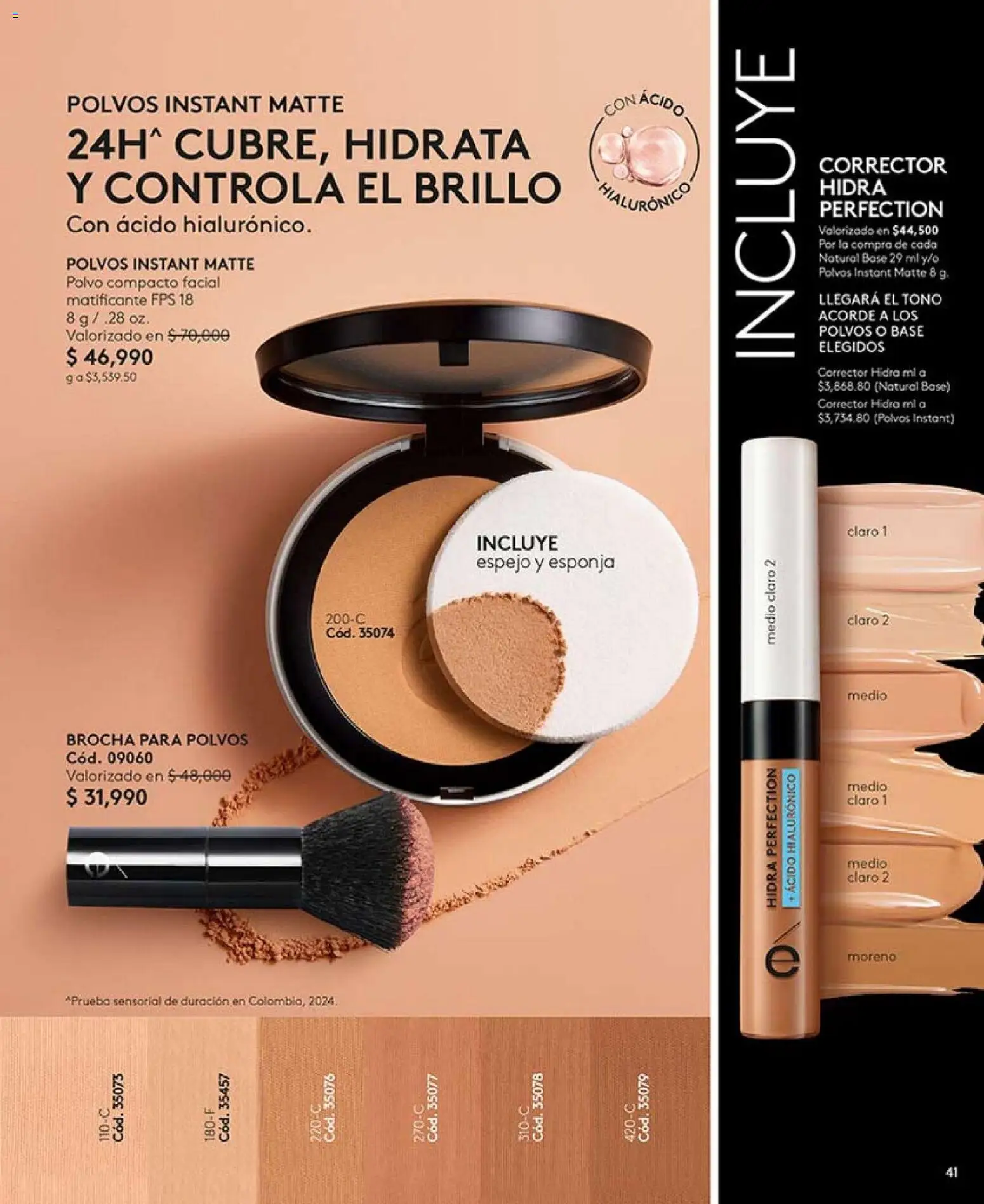 Ésika revista - valida desde el 01.02.2026 | Página: 41 | Productos: Polvo compacto, Espejo, Polvo, Corrector