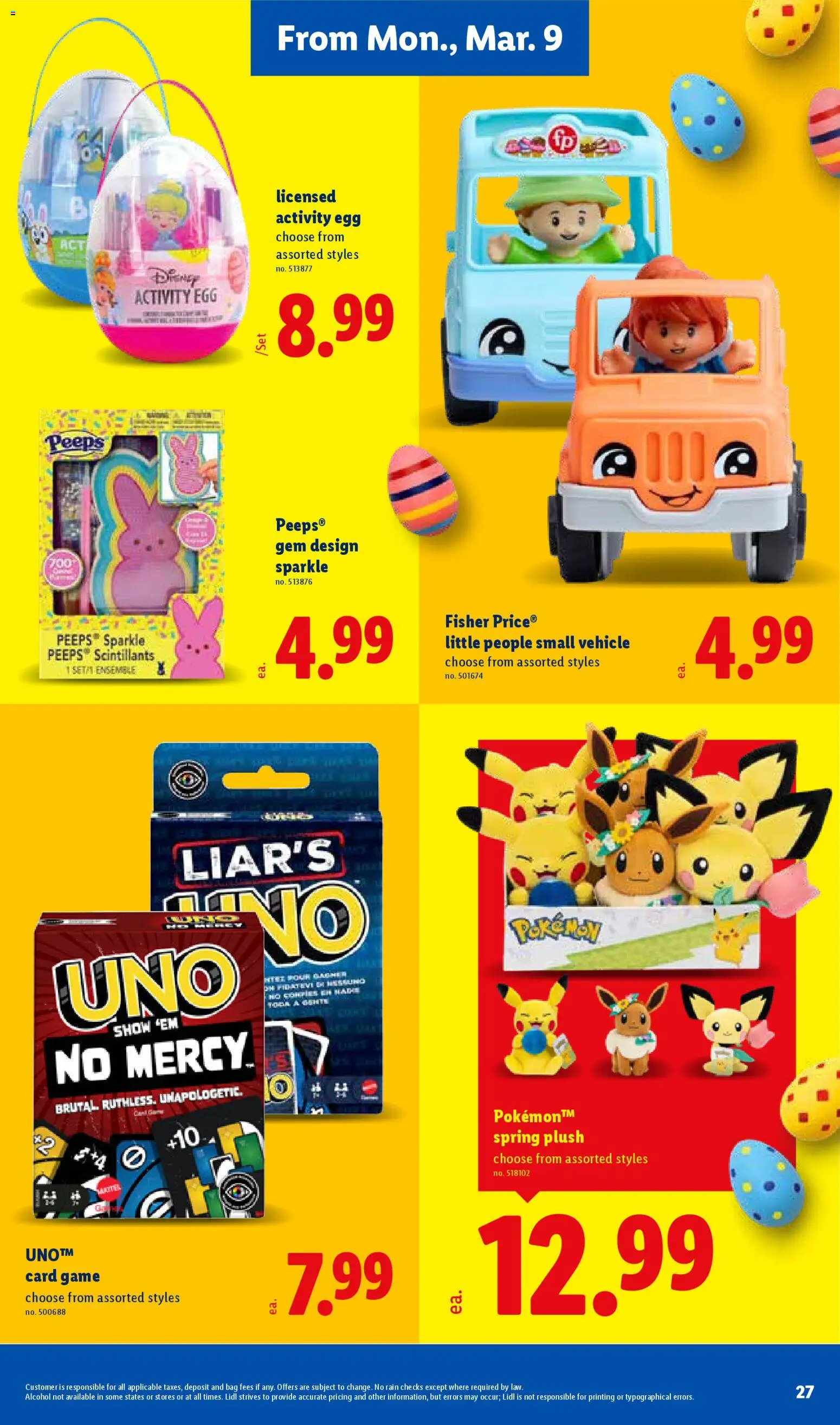 Lidl Weekly Ad - valid from 04.03.2026 | Page: 27 | Products: Hat, Game, Bag