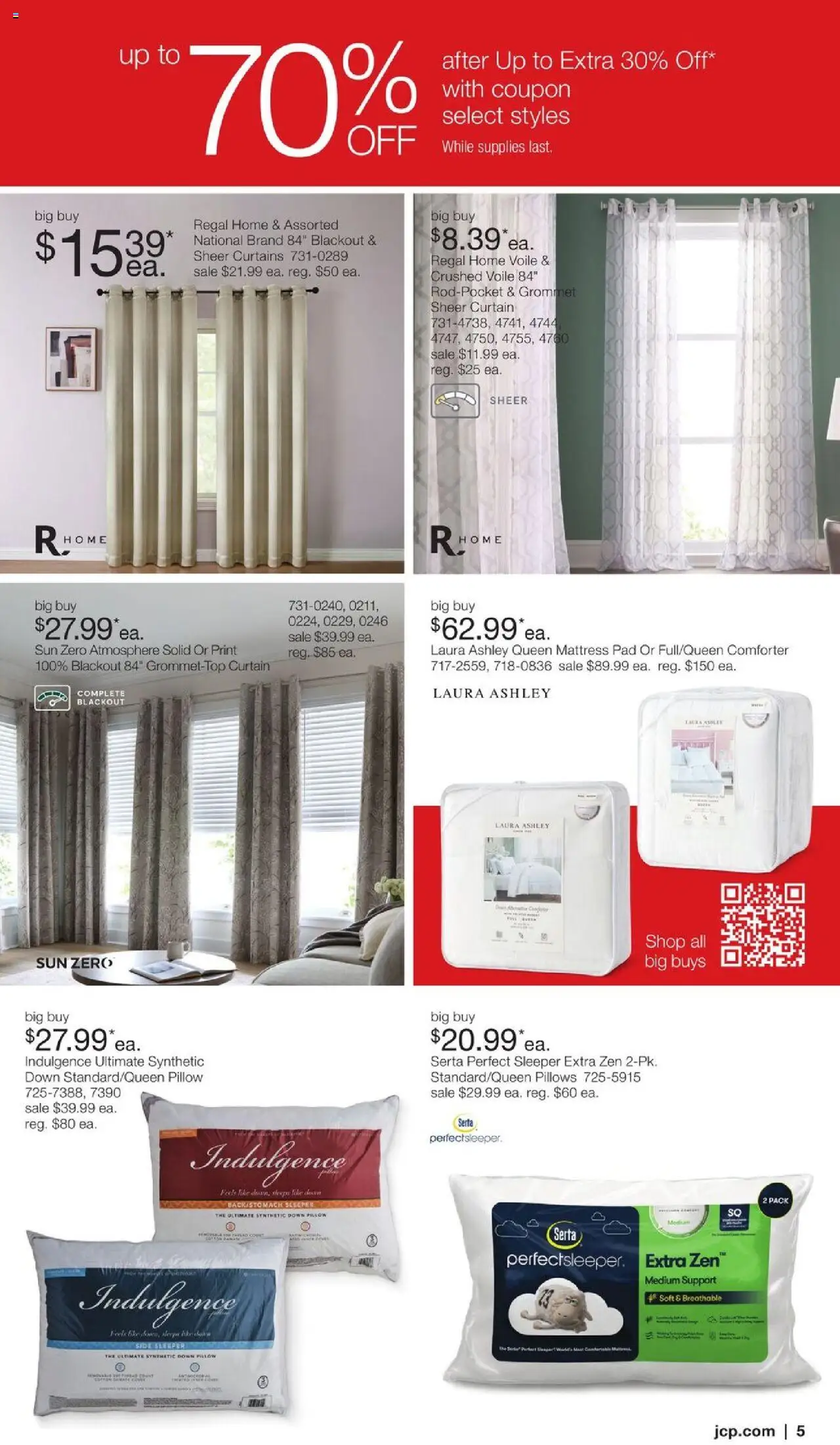 JCPenney Semi-Annual Home Sale - valid from 06.10.2025 | Page: 4 | Products: Mattress, Pillow, Comforter, Mattress Pad