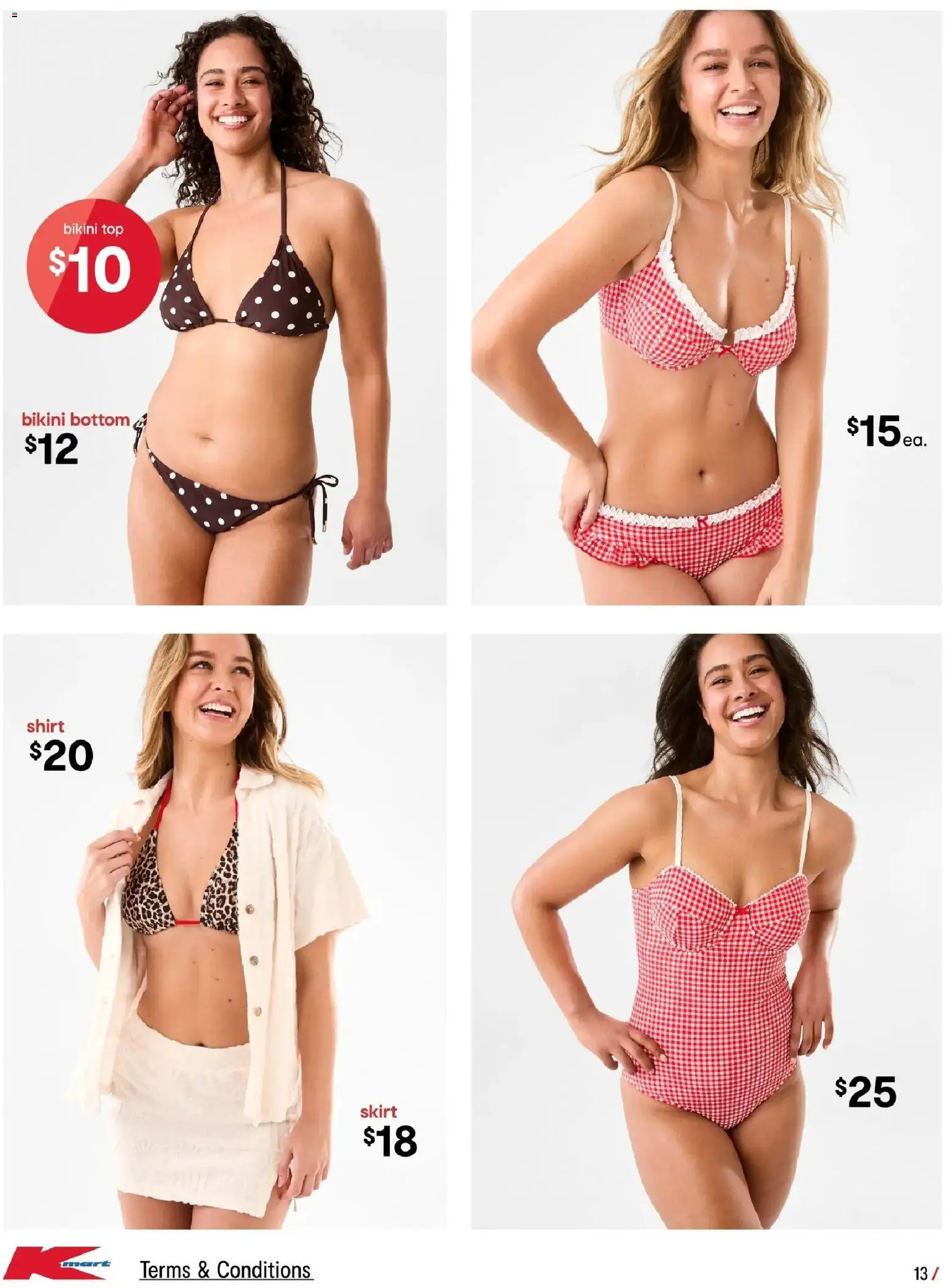 Kmart catalogue - valid from 04.12.2025 | Page: 13 | Products: Bikini, Shirt