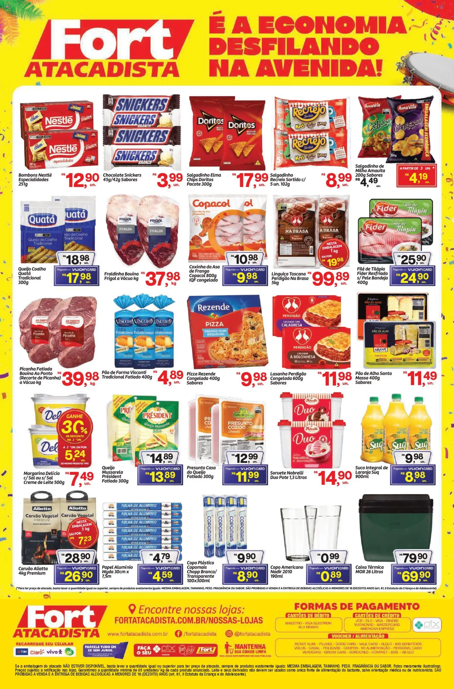 Fort Atacadista Folheto - válido de 13.02.2026 | Página: 2 | Produtos: Pao de alho, Queijo, Queijo coalho, Creme de leite