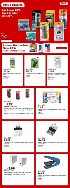 Preview of Staples weekly flyer / circulaire from shop Staples valid from 13.02.2026 | Page: 14 | Products: Case, Calculator