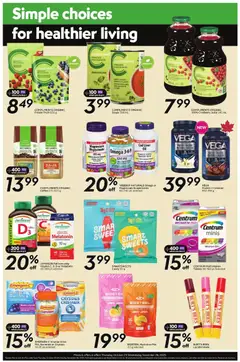 Preview of Sobeys - Natural and Wellness Booklet from shop Sobeys valid from 23.10.2025 | Page: 2 | Products: Fish, Coffee, Juice