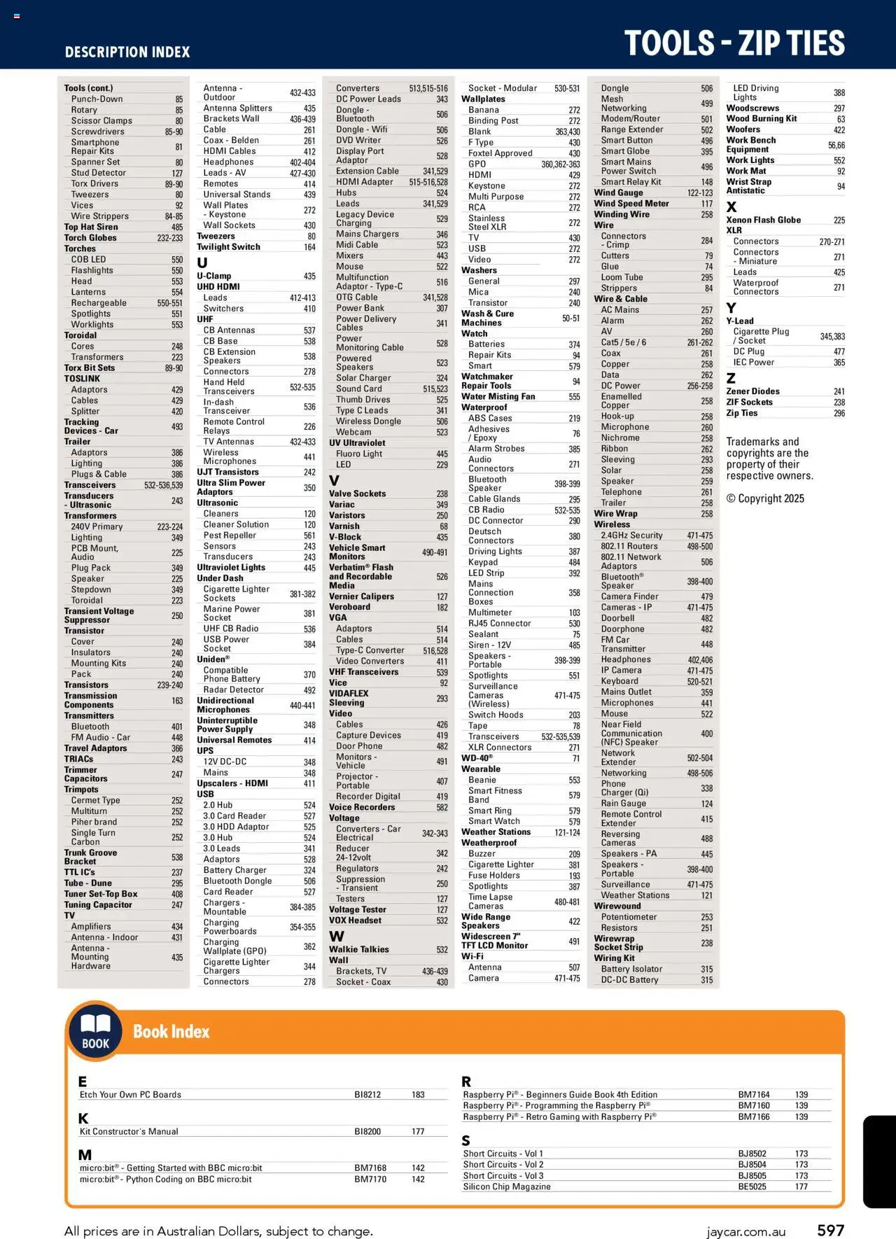 Jaycar catalogue - valid from 09.07.2025 | Page: 597 | Products: Door, Digital, Glue, Torch