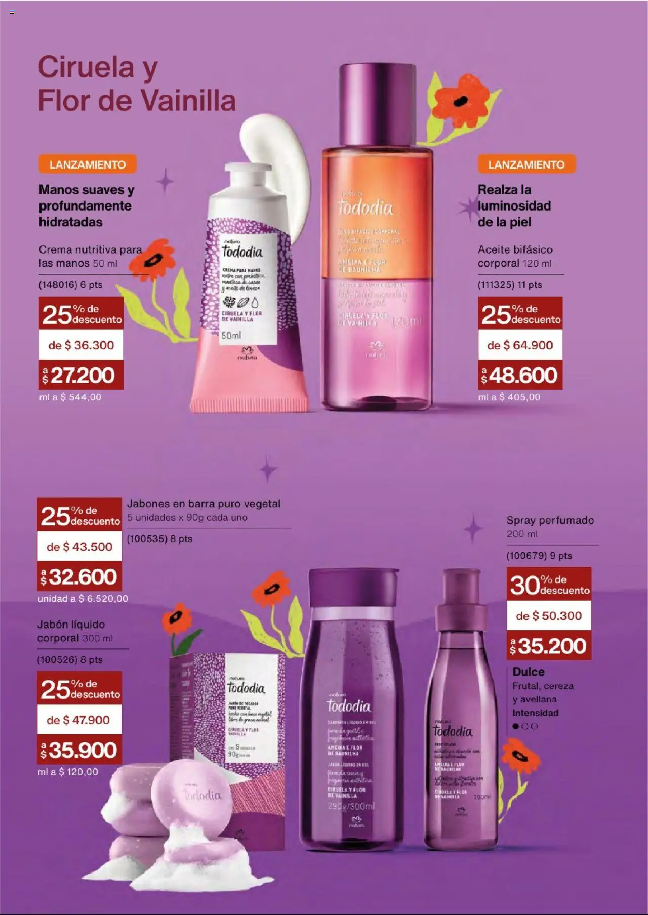 Natura revista - valida desde el 03.09.2025 | Página: 96 | Productos: Crema, Jabón líquido, Jabón, Aceite